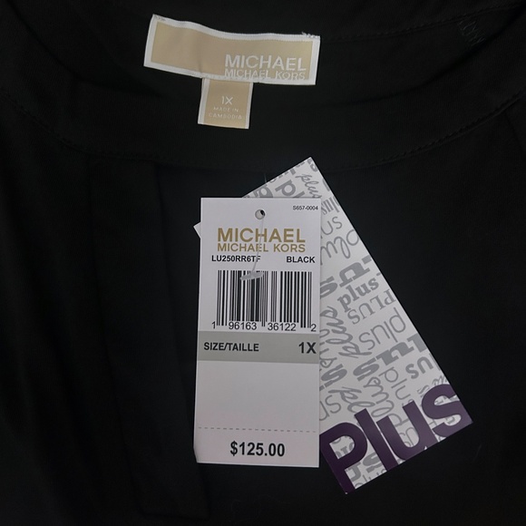 Michael Kors Cold Shoulder Top Blouse Tank Tunic Cut Out - Picture 10 of 11